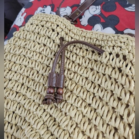 STRAW STUDIOS Straw shoulder bag, tassel detail - Picture 2 of 6